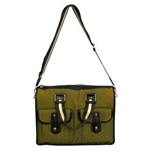 Louis Vuitton Unisex Large Monogram Canvas Mary Kate Tote Bag Green Khaki Travel